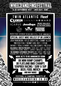 Wheels and Fins Festival Poster 2017