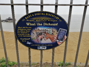 What the Dickens Digital Plaque Broadstairs Visit Thanet Beeches Holiday Lets blog